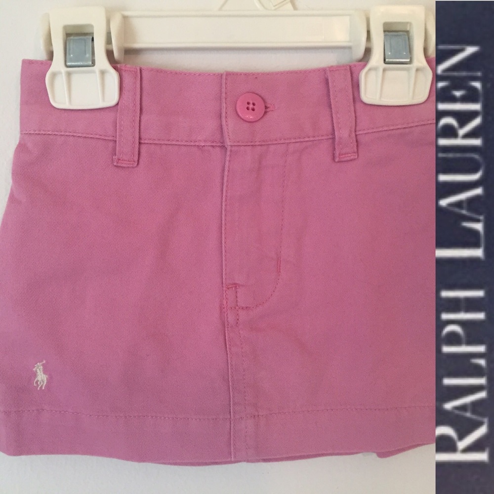 NWT Girl’s Ralph Lauren pink mini skort size 12 m